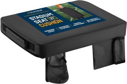 Alpcour Portable Extra Thick Stadium Seat Cushion - 21x 15 Inch Bleacher Cushion with Side Pocket